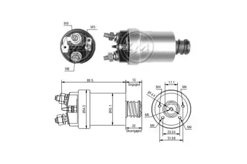 магнитен превключвател, стартер ERA ZM561