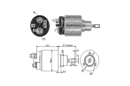 магнитен превключвател, стартер ERA ZM573C