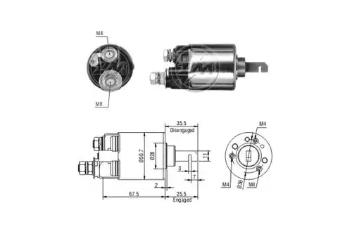 магнитен превключвател, стартер ERA ZM602