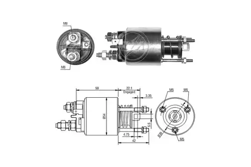 магнитен превключвател, стартер ERA ZM6595