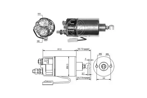 магнитен превключвател, стартер ERA ZM662