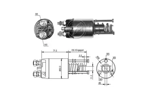 магнитен превключвател, стартер ERA ZM6651