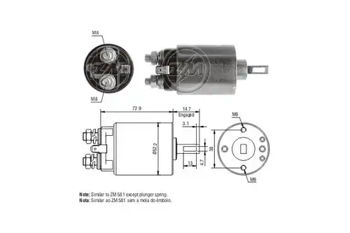 магнитен превключвател, стартер ERA ZM680