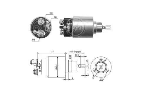 магнитен превключвател, стартер ERA ZM6973