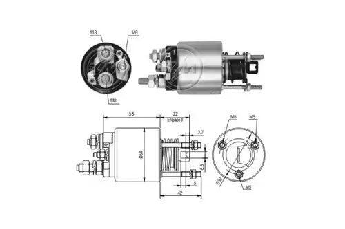 магнитен превключвател, стартер ERA ZM7595