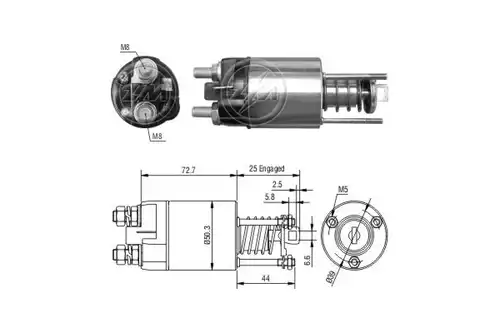 магнитен превключвател, стартер ERA ZM7651