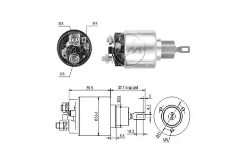 магнитен превключвател, стартер ERA ZM778C