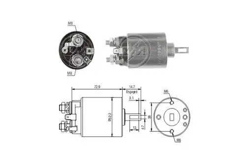 магнитен превключвател, стартер ERA ZM785