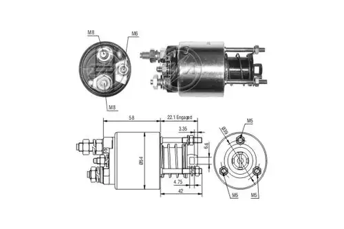 магнитен превключвател, стартер ERA ZM9595