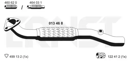 изпускателна тръба ERNST 013468