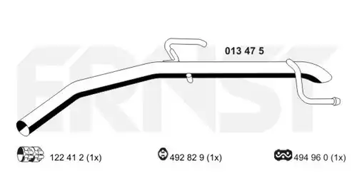 изпускателна тръба ERNST 013475