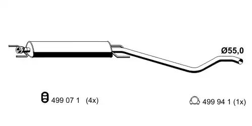 средно гърне ERNST 055055