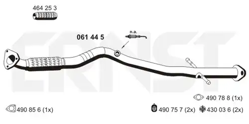 изпускателна тръба ERNST 061445
