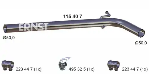 изпускателна тръба ERNST 115407