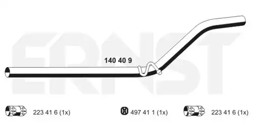 изпускателна тръба ERNST 140409