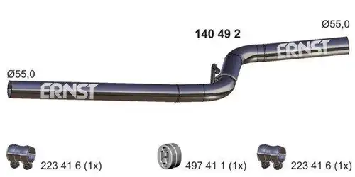 изпускателна тръба ERNST 140492
