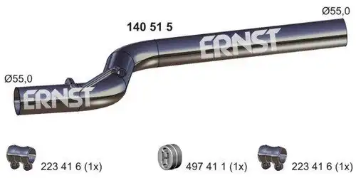 изпускателна тръба ERNST 140515