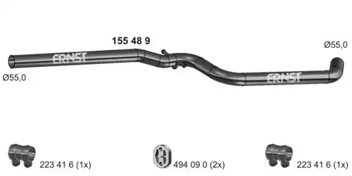 изпускателна тръба ERNST 155489