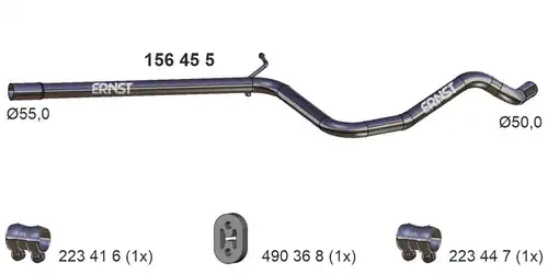 изпускателна тръба ERNST 156455