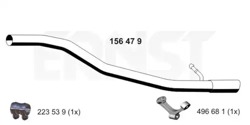 изпускателна тръба ERNST 156479