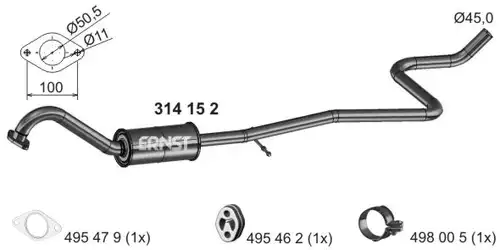 средно гърне ERNST 314152