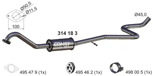 средно гърне ERNST 314183