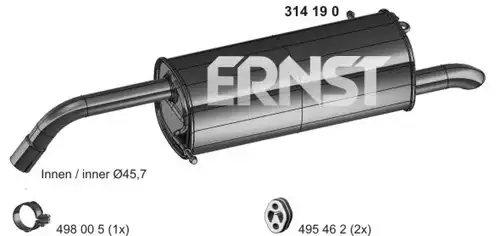 крайно гърне ERNST 314190