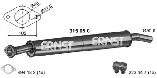 предно гърне ERNST 315050