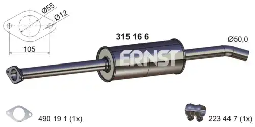 предно гърне ERNST 315166