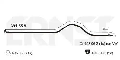 изпускателна тръба ERNST 391559