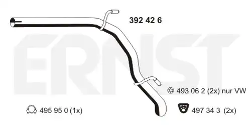 изпускателна тръба ERNST 392426
