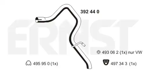 изпускателна тръба ERNST 392440
