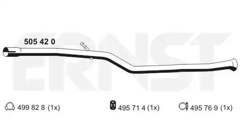 изпускателна тръба ERNST 505420