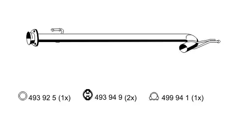 изпускателна тръба ERNST 515429