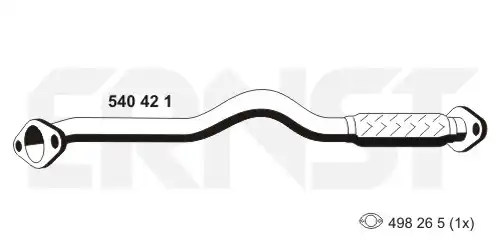изпускателна тръба ERNST 540421