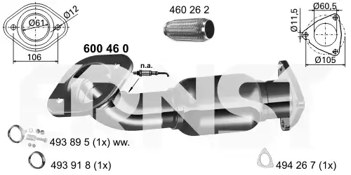 изпускателна тръба ERNST 600460