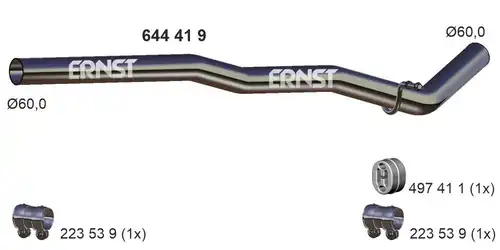 изпускателна тръба ERNST 644419