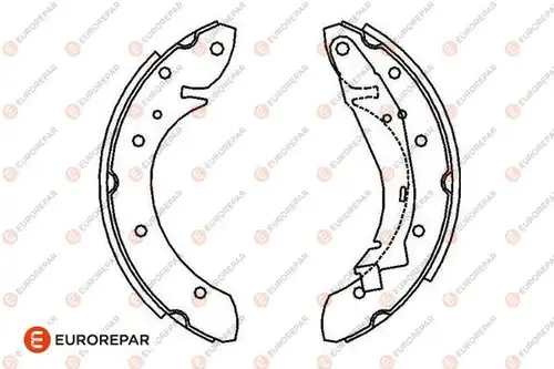 комплект спирачна челюст EUROREPAR 1643204380