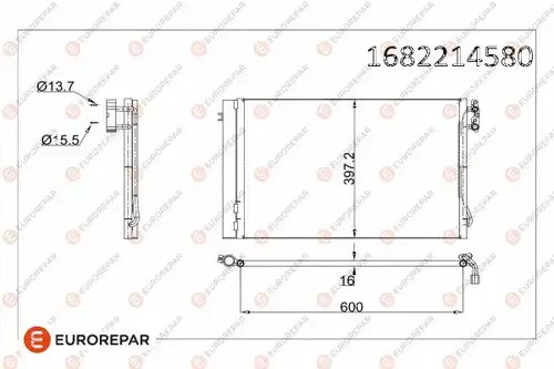 кондензатор, климатизация EUROREPAR 1682214580