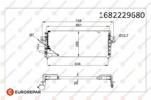 кондензатор, климатизация EUROREPAR 1682229680