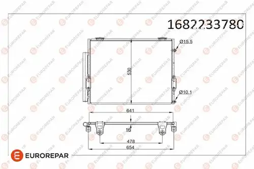 кондензатор, климатизация EUROREPAR 1682233780