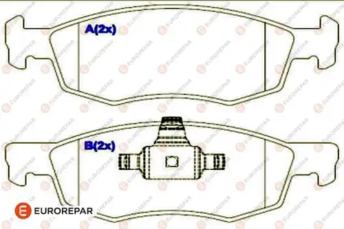 накладки EUROREPAR 1686755780