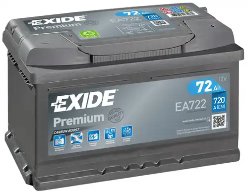 стартов акумулатор EXIDE EA722