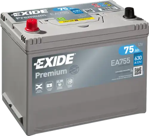 стартов акумулатор EXIDE EA755