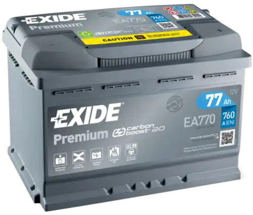 стартов акумулатор EXIDE EA770