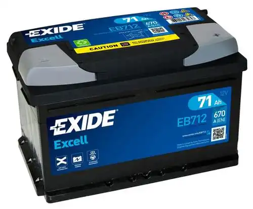 стартов акумулатор EXIDE EB712