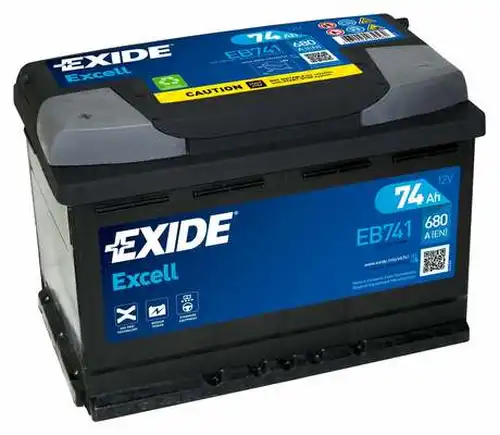 стартов акумулатор EXIDE EB741