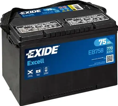 стартов акумулатор EXIDE EB758