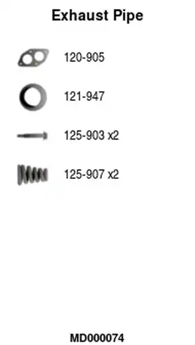 изпускателна тръба FA1 MD000074