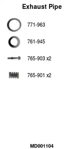 изпускателна тръба FA1 MD001104